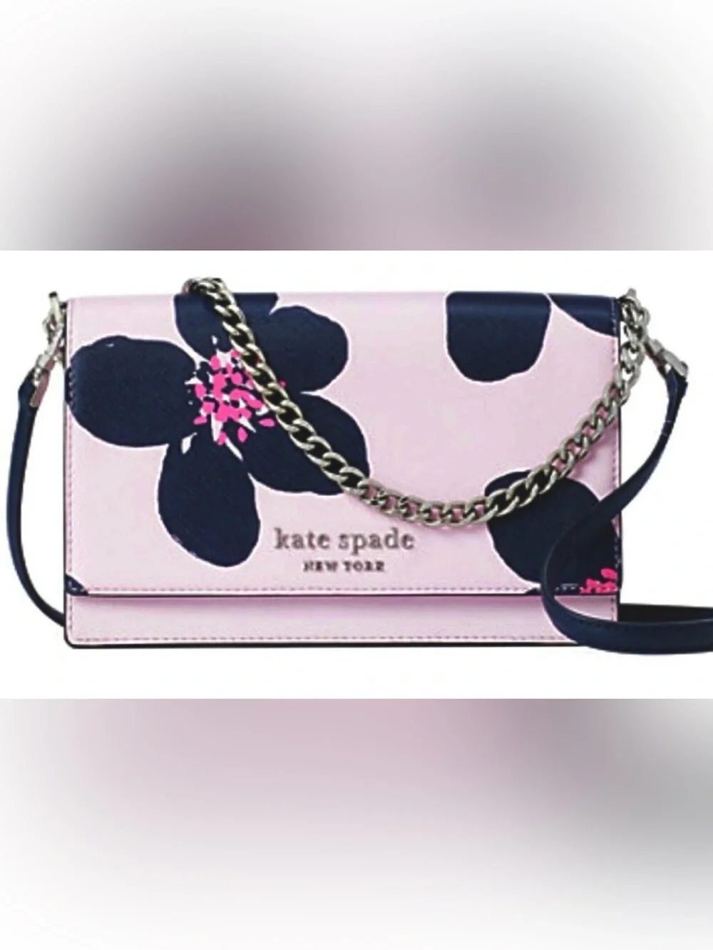 Kate Spade Cameron Grand Flora Convertible Crossbody Pink Floral NWT